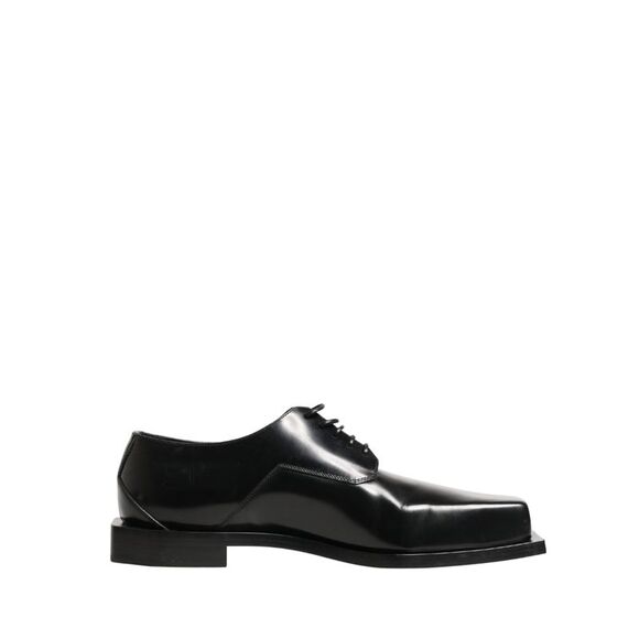 Dolce & Gabbana Black Matte Lace-Up Leather Dress Derby Men\'s Shoes Dolce & Gabbana Black Matte Lace-Up Leather Dress Derby Men\'s Shoes